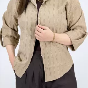 شومیز حریر پفکی سنگ دوزی مدل 10324