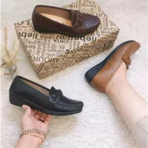 کفش طبی زنانه کد TZNG رویه چرم سوگو مدل نگین PAMSHOP