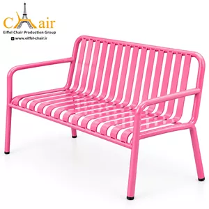 نیمکت فلزی لاین میز دار