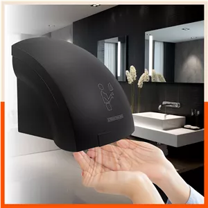 دست خشک کن دیواری برقی مشکی 1800 وات از شرکت سیتی مارکت اصلی