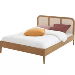 تخت خواب دو نفره چوبی حصیری BW508