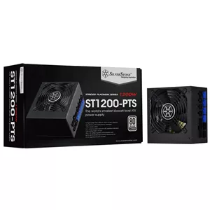 منبع تغذیه کامپیوتر سیلوراستون مدل Strider Platinum ST1200-PTS کارکرده