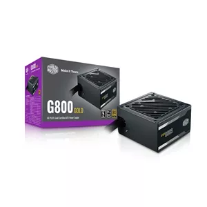 منبع تغذیه کامپیوتر کولر مستر مدل Cooler Master G800 GOLD کارکرده