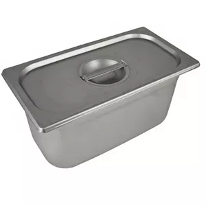 بن ماری استیل عمق ۱۵ سانتی متر با درب