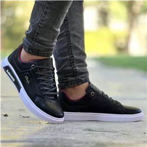 حراج باورنکردنی کفش کتونی اسپرت ونس مردانه و پسرانه مدل  کلارک clarks زیره پیو راحت و سبک شده رنگ مشکی زیره سفید  با ارسال رایگان