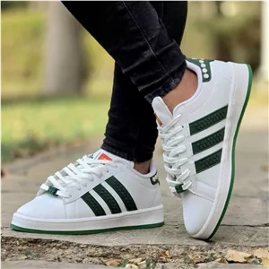 فروش ویژه کفش اسپرت ونس  مردانه پسرانه مدل لگو lego زیبا و خاص رنگ سفید سبز باارسال رایگان