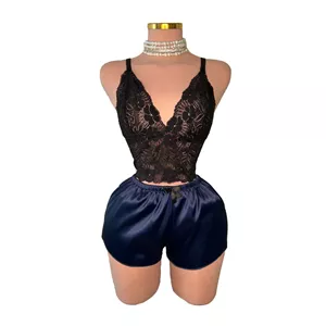 لباس خواب فانتزی سرمه ای ویكتوریا سكرت VICTORIA SECRET