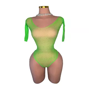 بادی فانتزی سبز نگین دار LV7228 لاوینا LAVINA