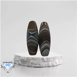 جفت لول عقیق داودی لامه دار پاتینی و کلکسیونی