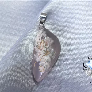 آویز عقیق شجر بهاری معدنی فردوس A21