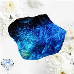 سنگ ابسیدن آبی بسیارزیبا وکلکسیونی