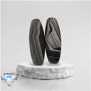 جفت لول عقیق داودی پاتین دار معدنی وکلکسیونی