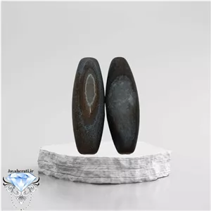 جفت لول عقیق پاتیندار طبیعی طبع شفت العبد