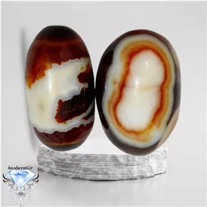 جفت لول عقیق سلیمانی طبیعی