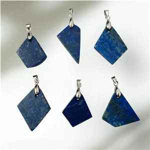 آویز لاجورد معدنی افغانستان تراش دفرمه