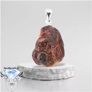 آویز سنگ سلطانی سرخ ملکی معدنی A37