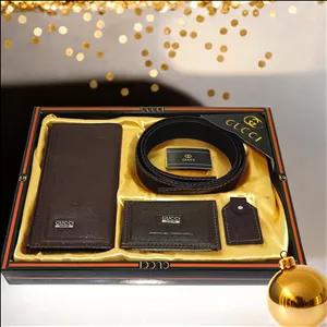 ست هدیه کیف و فندک چرم طبیعی دیاکو