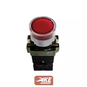 شستی استپ چراغدار 220 ولت فلزی چینت مدل NP2-BW3462