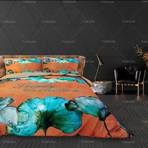 روتختی یک نفره ترکسان طرح نارنجی آبی سری D355