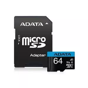 کارت حافظه microSDXC ای دیتا مدل R100W25 کلاس 10 استاندارد UHS-I U1 A1 V10 سرعت 100 مگابایت بر ثانیه ظرفیت 64 گیگابایت