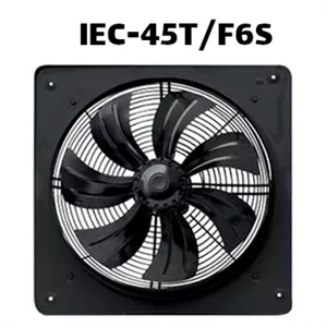 تحلیل و مشخصات فنی هواکش صنعتی سایز 45 ژنیران ایلکا فلزی پر توان کم دور تک فاز IEC-45T/F6S