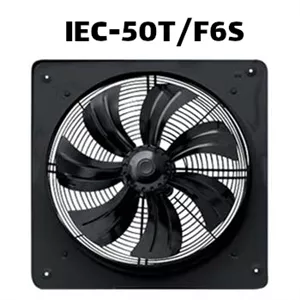 تحلیل و مشخصات فنی هواکش صنعتی سایز 50 ژنیران ایلکا فلزی کم دور تک فاز IEC-50T/F6S