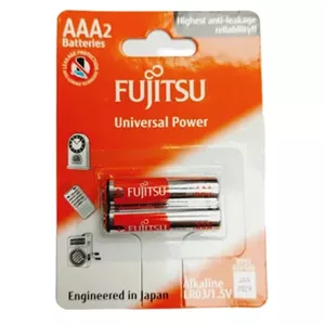 باتری نیم قلمی آلکالاین دوتایی فوجیتسو ژاپن