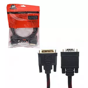 کابل تبدیل 1.5 متری گریت DVI به VGA مدل Great GR-1.5M