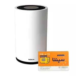 مودم 4G/TD-LTE نوکیا مدل Nokia FastMile 4G Gateway 1 به همراه سیم کارت سپنتا با بسته 500 گیگ شش ماهه
