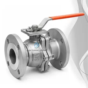 شیر توپی فولادی کلاس 150 فلنجی ASTM A216 WCB 