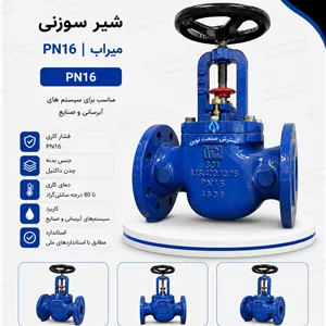 شیر سوزنی (گلوب) PN16 میراب 