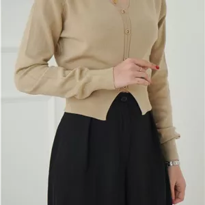 بلوز بافت کراپ سلینا | هیبا