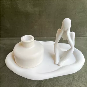 ست سینی دفرمه / آدمک / گلدان پاکوتاه