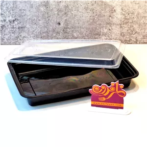 ظرف ماکروویوی غذا کبابی بیرون بر رستورانی پولاد پویش 2200cc