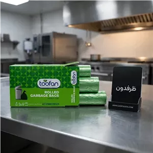 کیسه زباله رولی سه عددی سایز متوسط 80×55