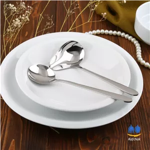 ملاقه روغن ریز برند کفچک - مدل دونا - استیل براق