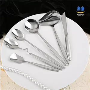 ملاقه روغن ریز برند کفچک - مدل ماینز - استیل مات و براق