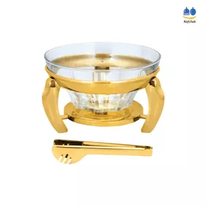 سوفله سالاد خوری پرتی - مدل پافیلی - طلایی 