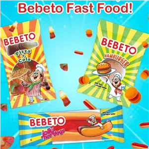 پاستیل فست فودی در سه طعم همبرگر هات داگ پیتزا