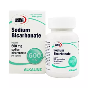کپسول سدیم بی کربنات 600 میلی گرم یوروویتال - 60 عددی