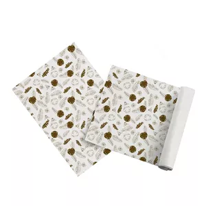 کاغذ پوستی 70×50 طرح برگ قهوه ای