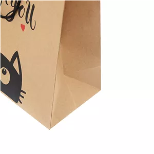 ساک دستی کرافت ضخیم طرح گربه 33×27
