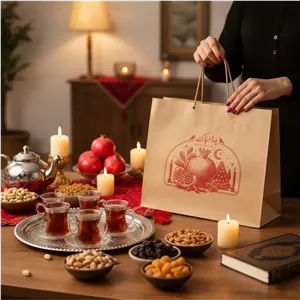 ساک دستی کرافت ضخیم طرح یلدا 33×27