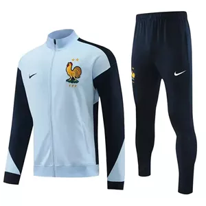 گرمکن شلوار فیروزه ای تمام زیپ فرانسه 2025 با لوگو دوختی تایلندی