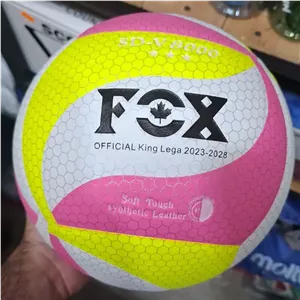 توپ والیبال فاکس مدل SD-V8000 صورتی لیمویی