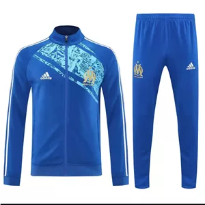 گرمکن شلوار آبی تمام زیپ مارسی 2026 با لوگو دوختی تایلندی