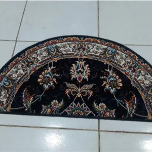 پادری فرش نیم دایره افشان صبا سرمه ای ۷۰۰ شانه اصل ارسال پس کرایه