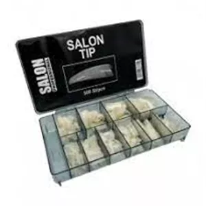 تیپ کاشت ناخن 500 عددی شیری اصل سالن Salon اورجینال