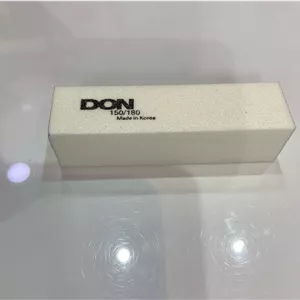بافر ناخن دستی مکعبی سفید 150/180 نرم برند DON 