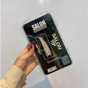تیپ کاشت ناخن 500 عددی شیری اقتصادی سالن Salon غیراصل